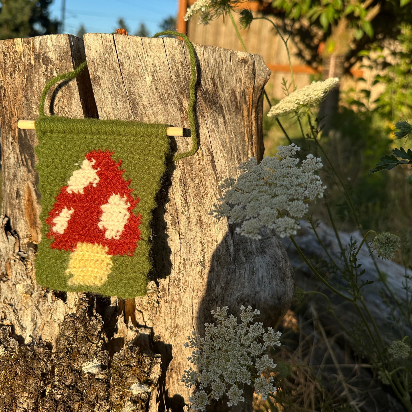 Mushroom Crochet Tapestry