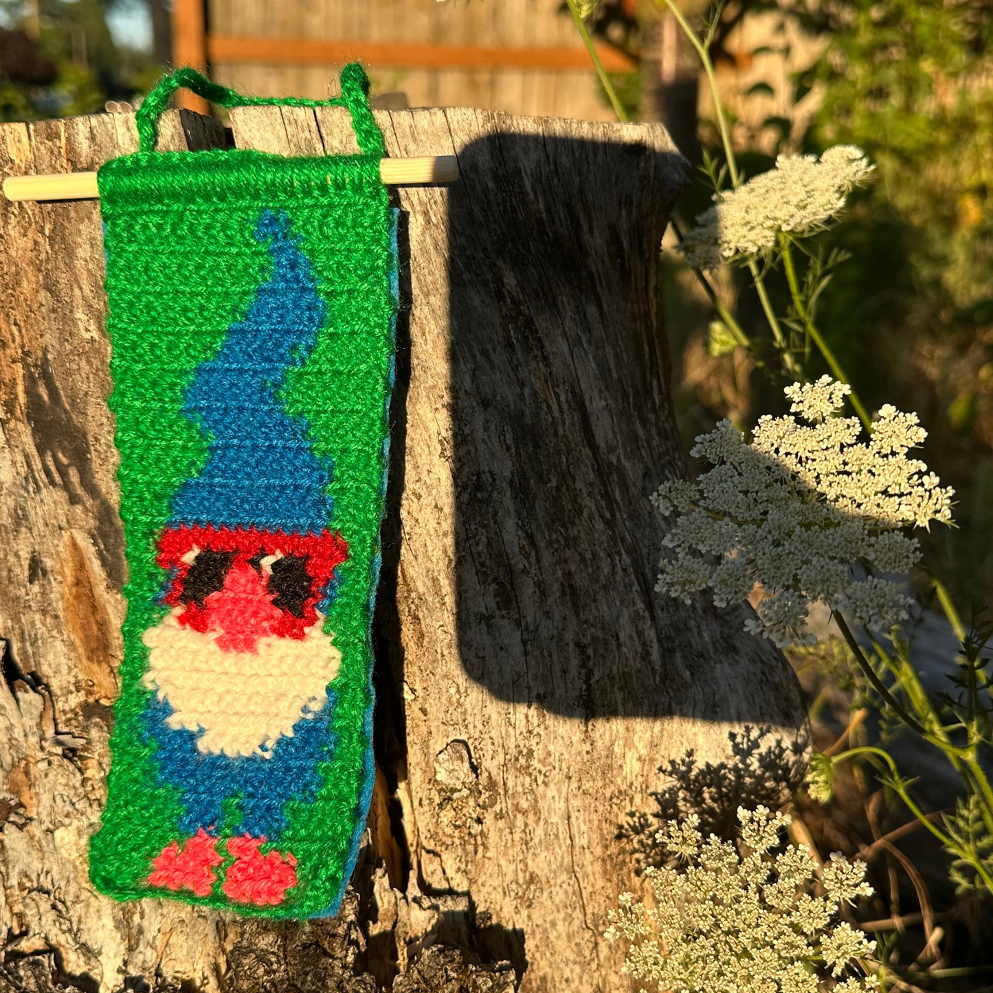 Summer Gnome Crochet Tapestry